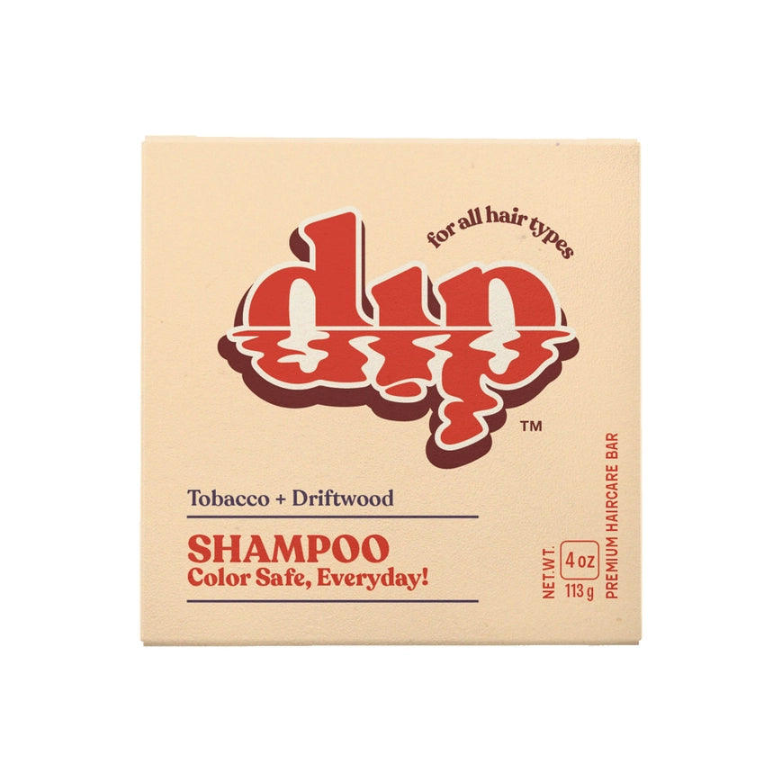 Dip Natural Color Safe Shampoo Bar For Every Day - Tobacco & Driftwood