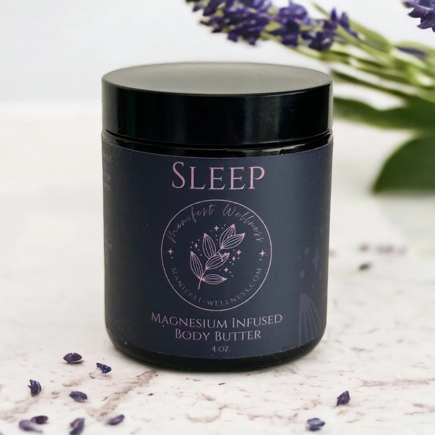 Manifest Wellness Magnesium Sleep Body Butter Organic Butters & Soothing Oils