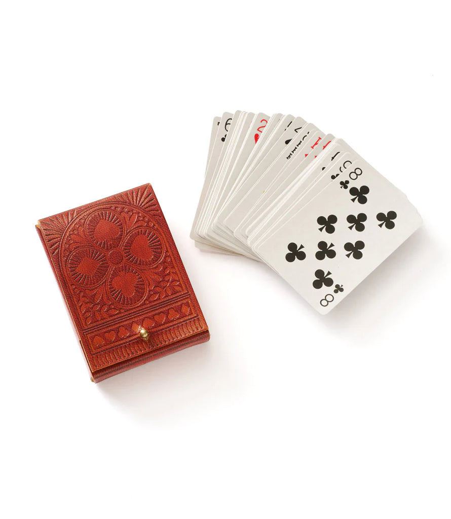 Matr Boomie Keepsake Embossed Leather Playing Cards Set