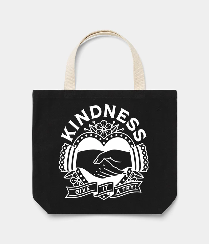 Known Supply Try Kindness Tote Bag in Black