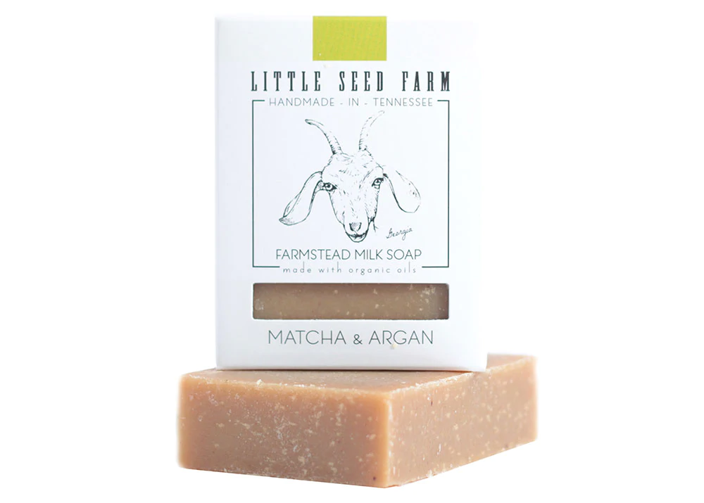 Little Seed Farm Matcha and Argan Goat's Milk Soap 