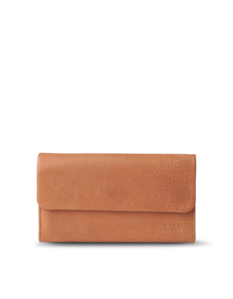 O My Bag Pau's Pouch Genuine Leather Wallet in Cognac 