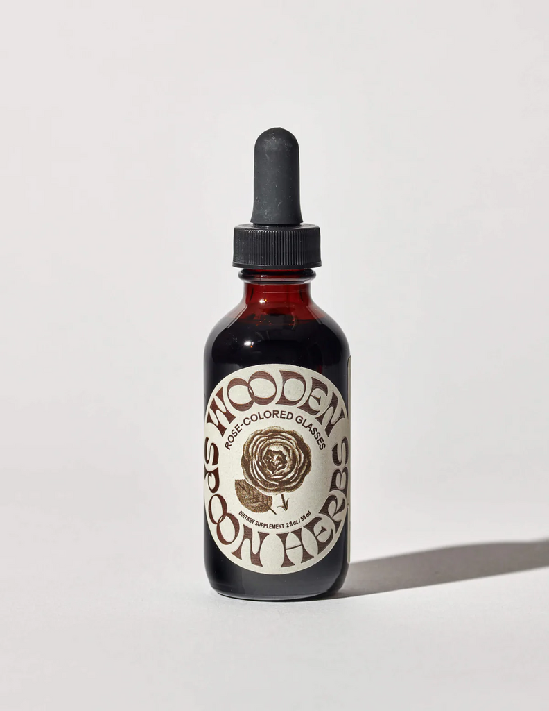 Wooden Spoon Herbs Rose Colored Glasses Daily Mood Tincture