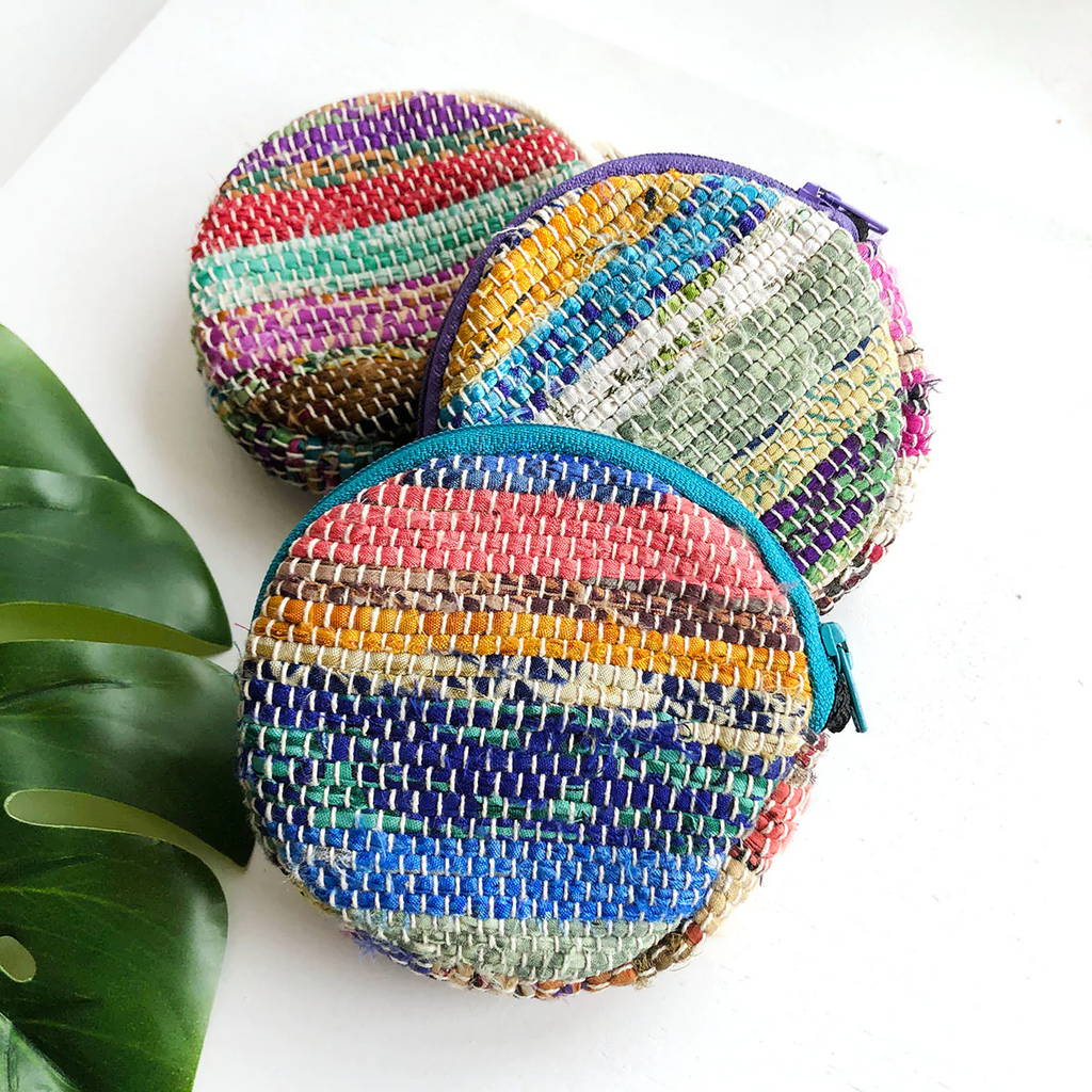 WorldFinds Fair Trade Handmade Woven Sari Pouch