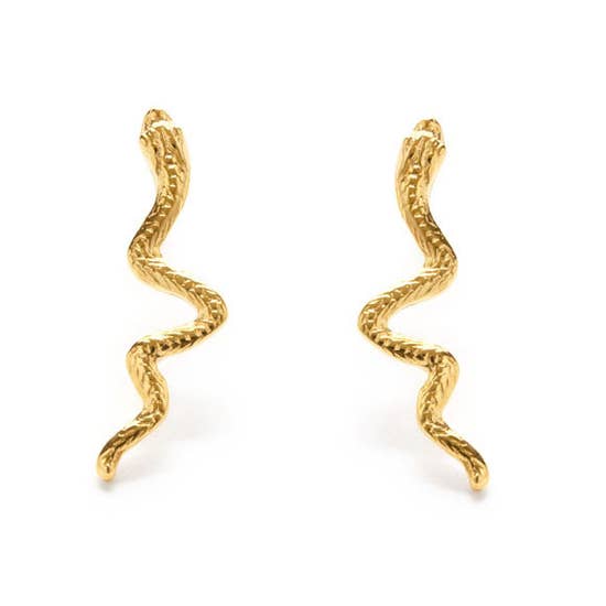 Amano Studio Gold Serpent Stud Earrings
