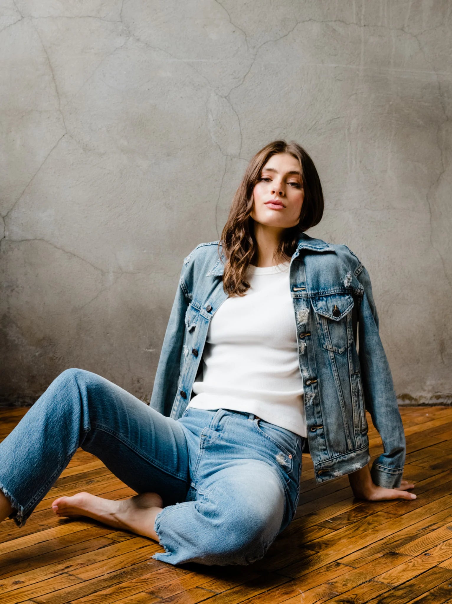 ABLE Clothing The Merly Jacket - Original Wash Denim Jacket