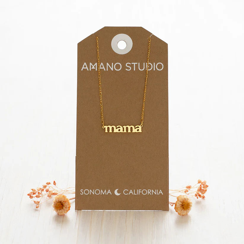Amano Studio 14K Gold 18 inch MAMA Necklace