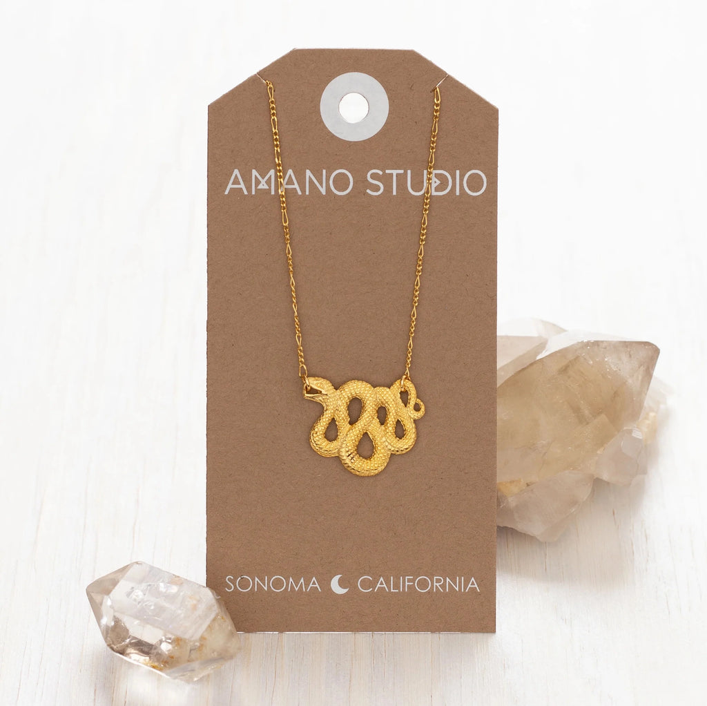 Amano Studio Gold Golden Serpent Necklace