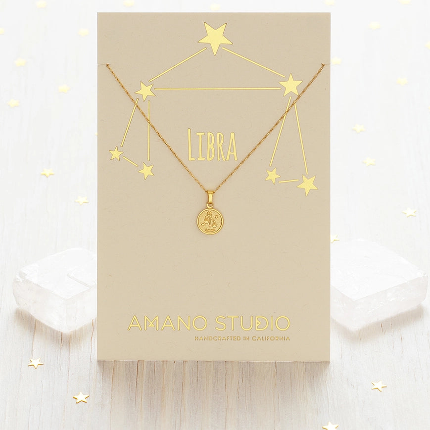 Amano Studio Jewelry Tiny Zodiac Medallion Necklace