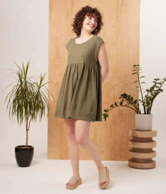 Known Supply Misty Dress in Army Green