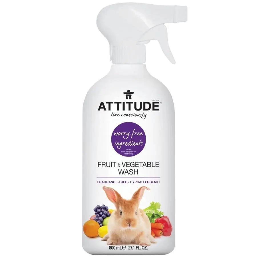 Attitude Living FRAGRANCE FREE Fruit & Vegetable Wash Produce Spray