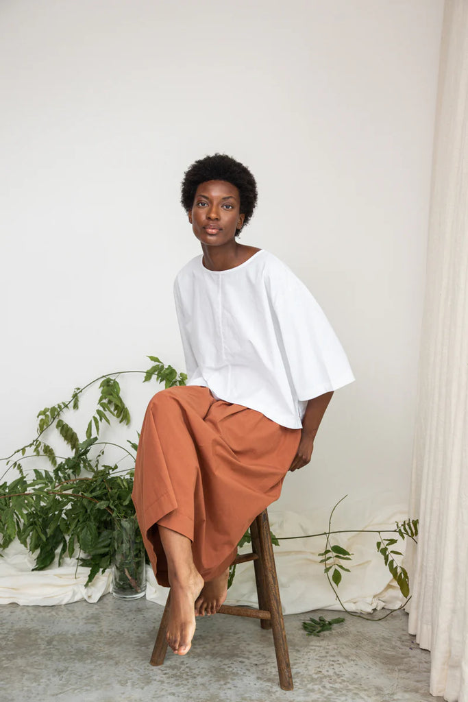 Beaumont Organics Oversized Organic Cotton Shay Tee in White