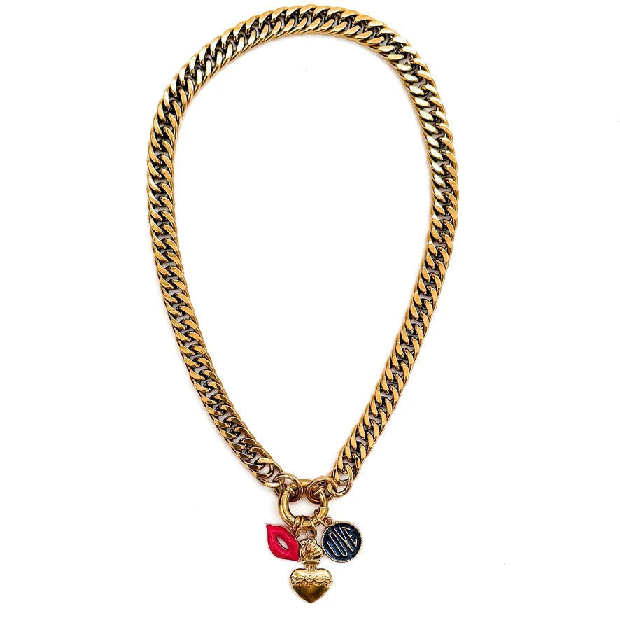 Beljoy Valentina Charm Statement Necklace