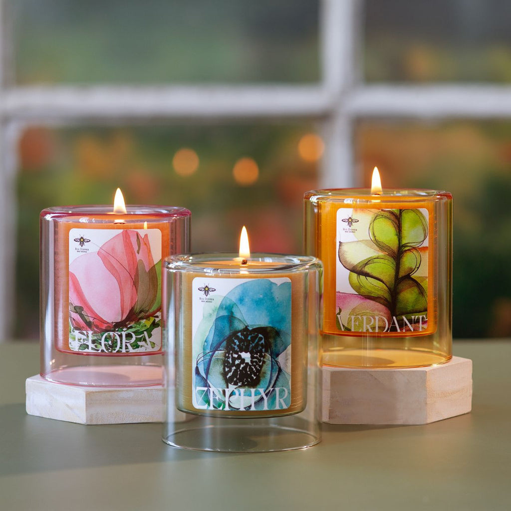 アロマグッズ ASTERISK CANDLE GLASS UG-060 Big Dipper Wax Works Beeswax Aromatherapy Spring Blossom