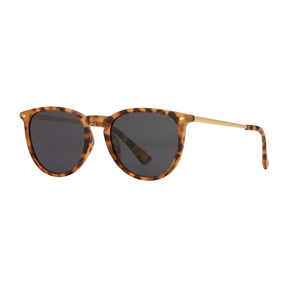 Blue Planet Eco Eyewear Aire Polarized Lens Sunglasses - Honey Tortoise + Gold + Smoke Lenses