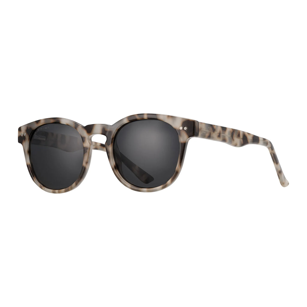 Blue Planet Eco Eyewear Indie Polarized Lens Sunglasses - Ivory Tortoise + Smoke