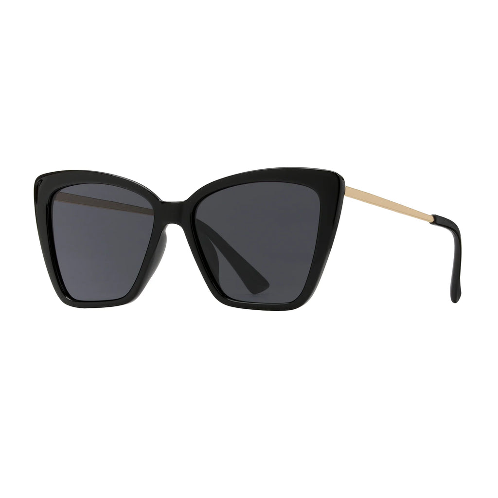 Blue Planet Eco Eyewear Sydnie Polarized Lens Sunglasses - Onyx/Gold