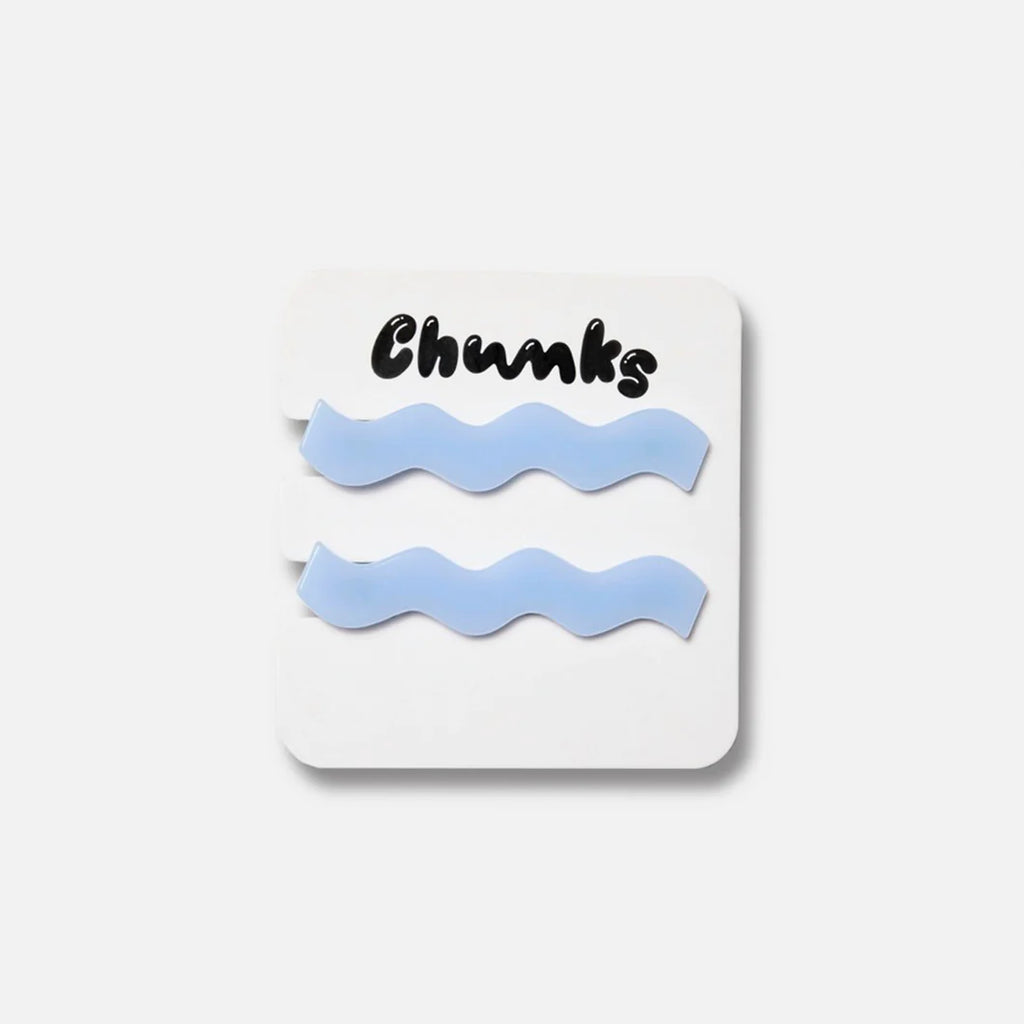 CHUNKS Allie Hair Clips in Double Periwinkle