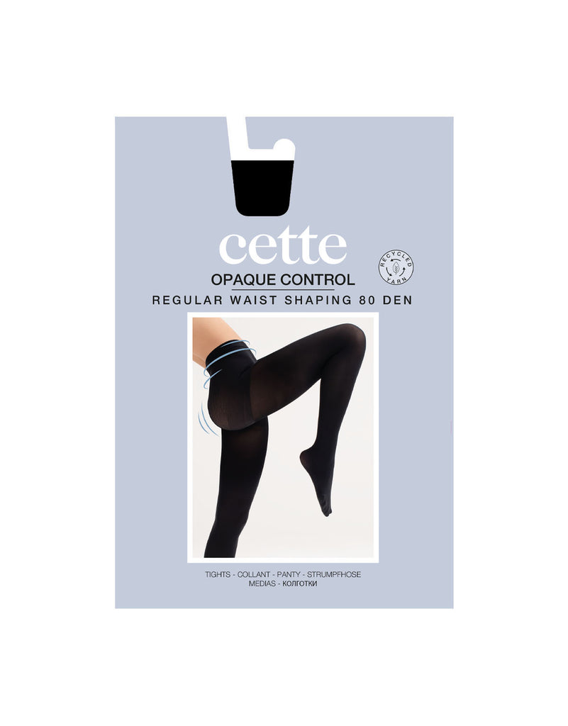 Cette Opaque Control Shaping Tights - Black