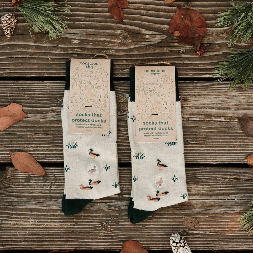 Conscious Step Organic Cotton Socks that Protect Ducks