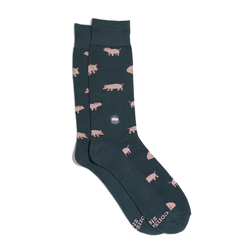 Conscious Step Organic Cotton Socks that Save Pigs