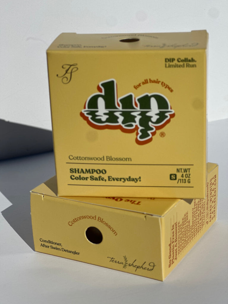 Dip Natural x Terra Shepherd LIMITED EDITION Color Safe Shampoo Bar For Every Day - EXCLUSIVE SCENT Cottonwood Blossom