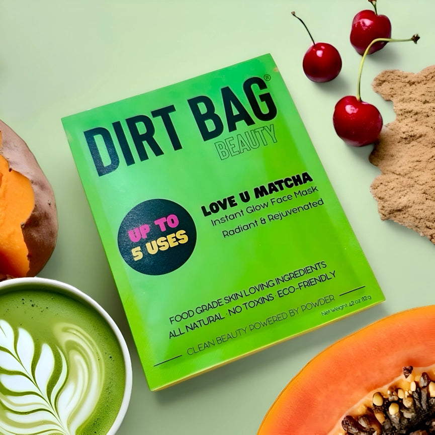 Dirt Bag Beauty Love U Matcha Instant Glow Fragrance Free Face Mask