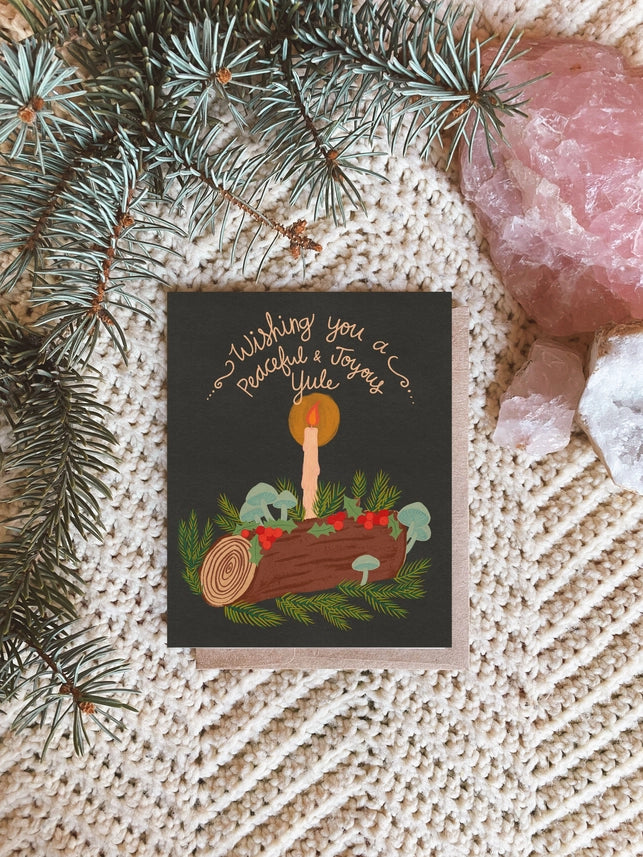 Dream Folk Studio Winter Solstice Holiday Greeting Card - Local South Dakota Artist