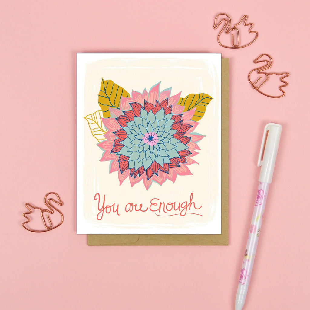 Dream Folk Studio You Are Enough Greeting Card - Local South Dakota Artist