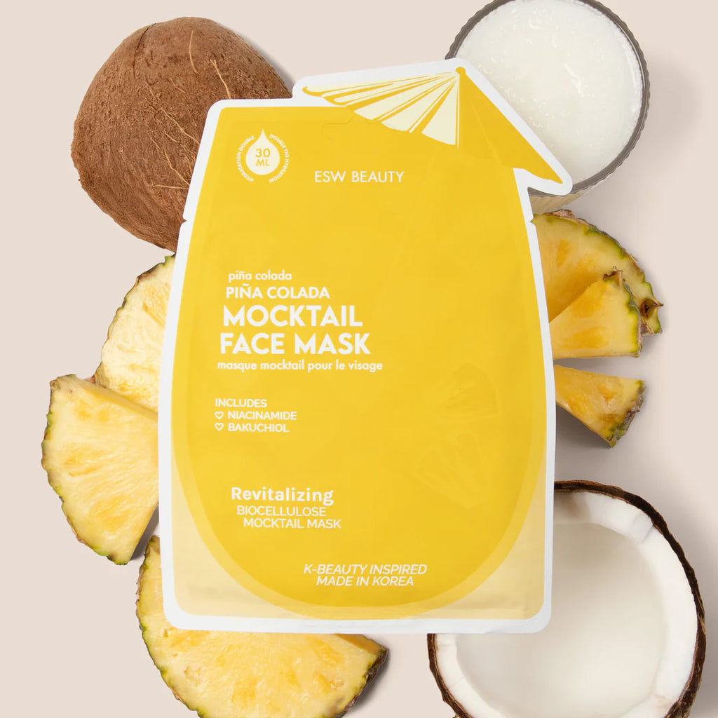 ESW Beauty Eco Friendly Mocktail Biocellulose Revitalizing Face Sheet Mask - Piña Colada 