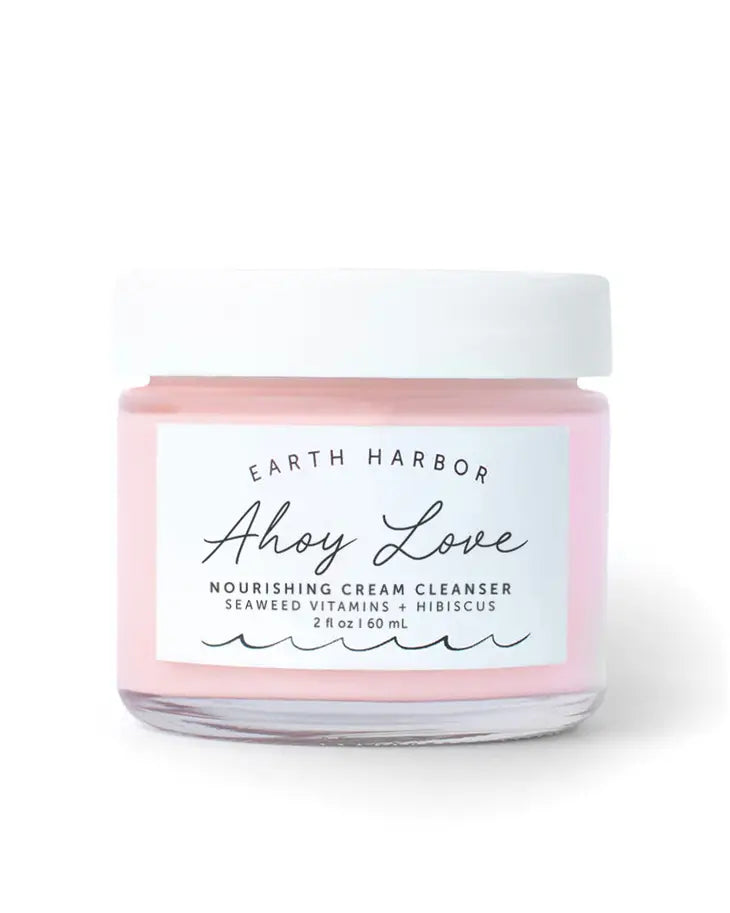 Earth Harbor Naturals Ahoy Love Nourishing Cream Cleanser with Hibiscus + Green Tea