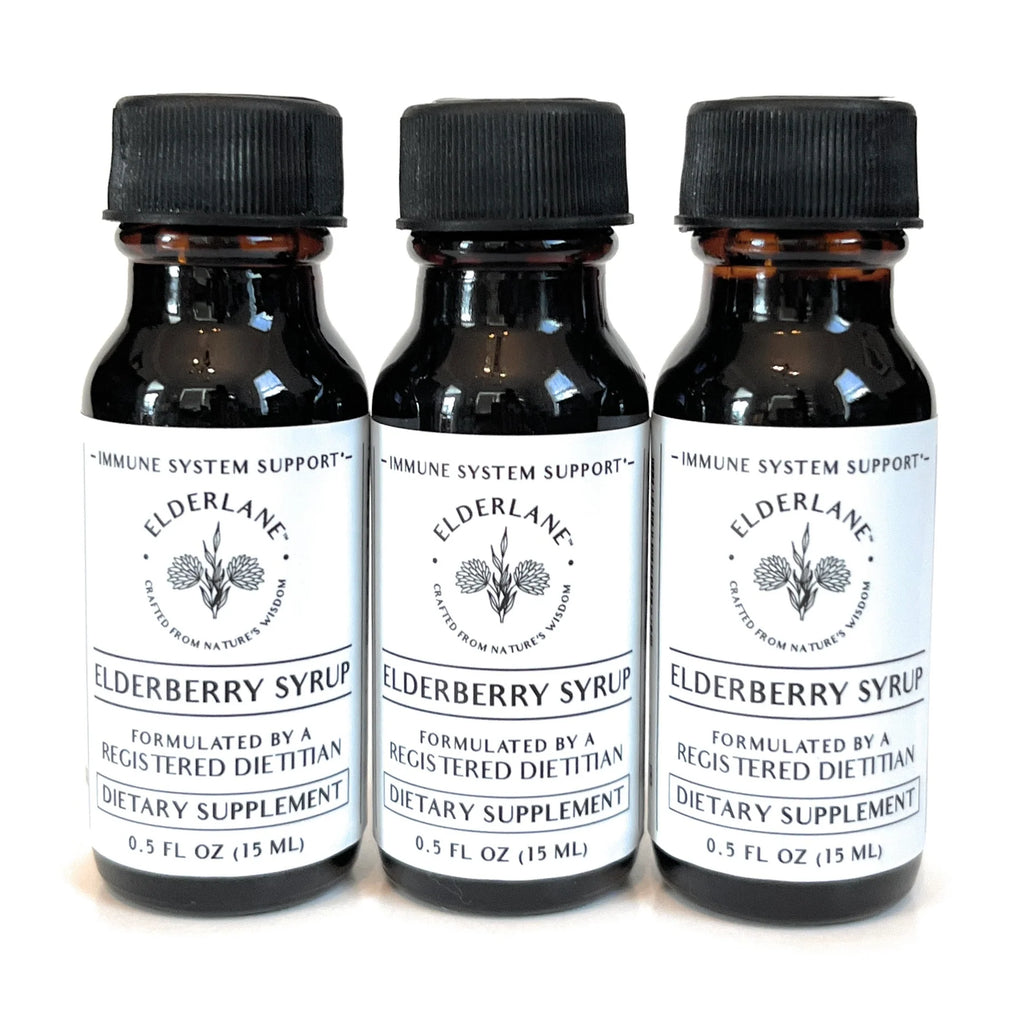 Elderlane™ Immune Support Elderberry Syrup - Single Serve Bottles