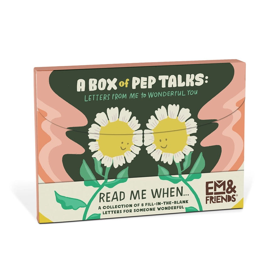 Em & Friends A Box of Pep Talks Fill in the Black Read Me When Letters