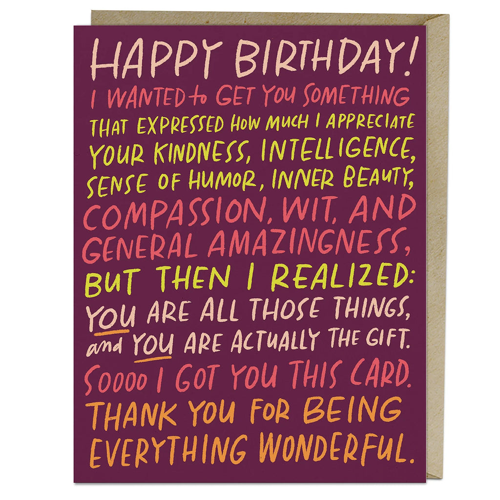 Em & Friends Everything Wonderful Birthday Card