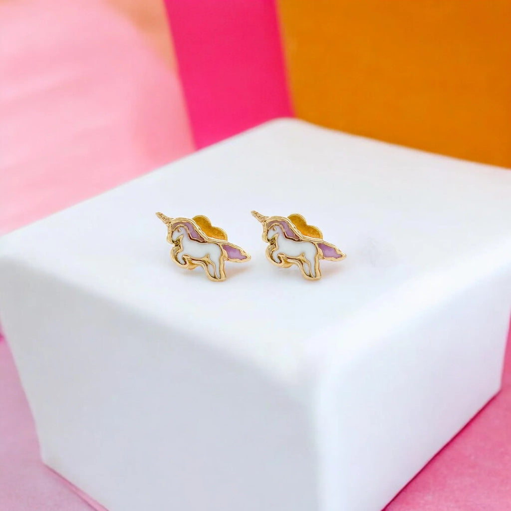 EthicGoods Kids Tiny Stud Earrings - Unicorn Tiny Stud Earrings