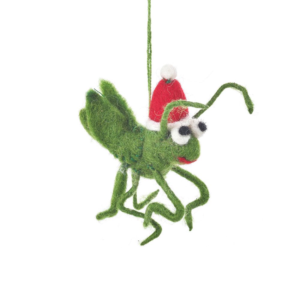 Felt So Good Christmas Cricket Felted Ornament