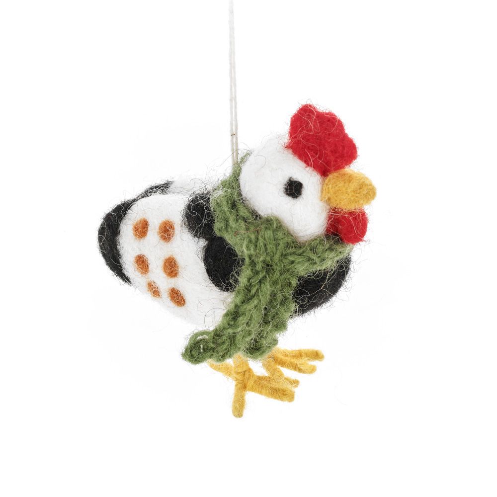 Felt So Good Clara the Chicken Felted Ornament