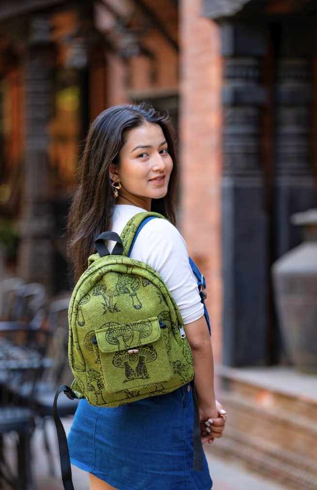 Ganesh Himal Handmade Block Print Cotton Backpack