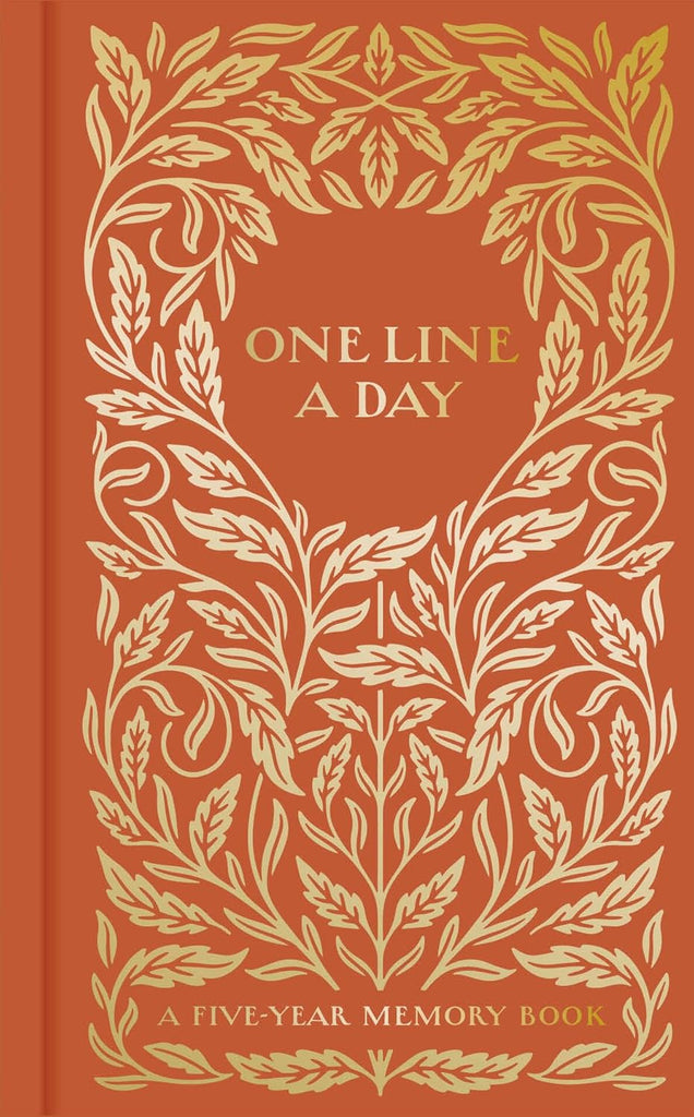 Gilded One Line a Day: A Five-Year Memory Book Mindfulness Journal