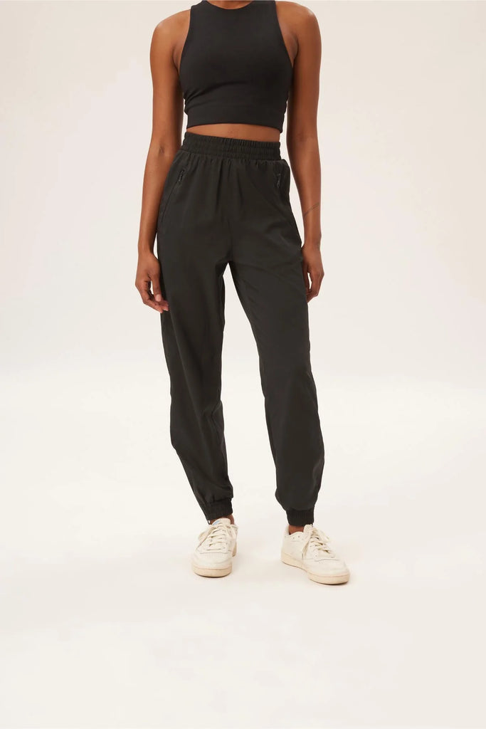 Girlfriend Collective Recycled Summit Track Pant - Black