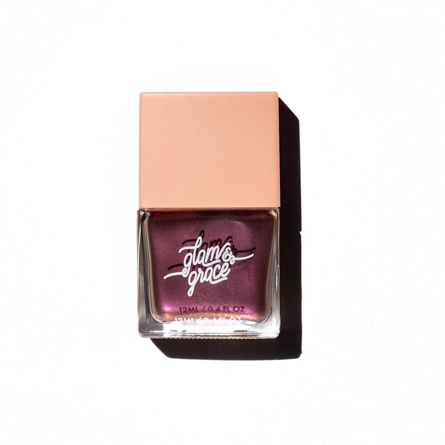 Glam & Grace Vegan, Cruelty-Free 10-Free Nail Polish - Amethyst