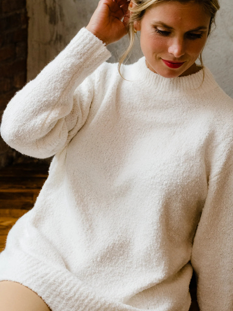 ABLE Alexis Boucle Sweater - Almond