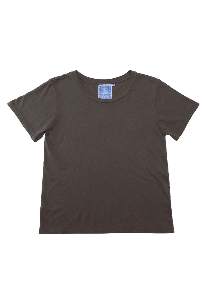 Jungmaven Cotton Hemp Blend Ojai Tee Top in Coffee Bean