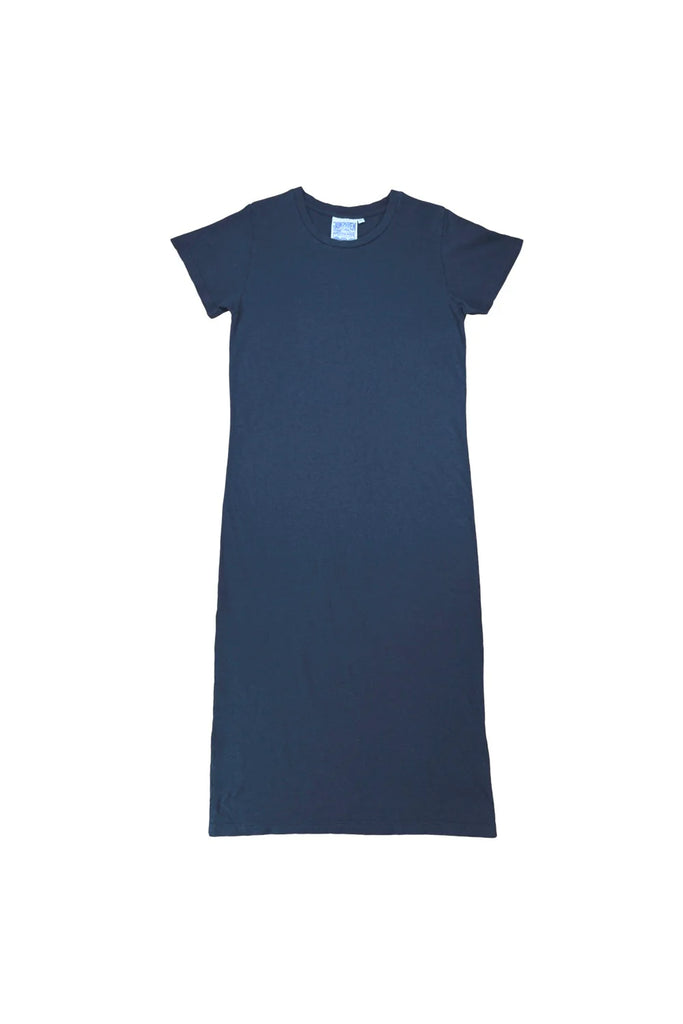 Jungmaven Hemp Cotton Jersey Blend Sydney T-shirt Dress in Navy