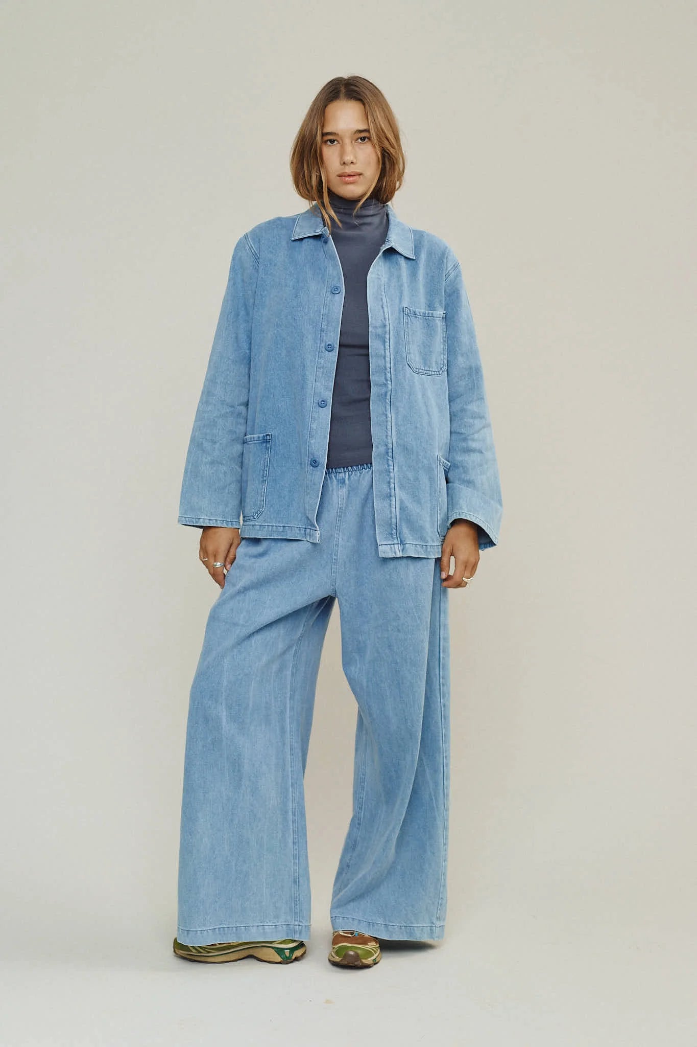 Jungmaven Hemp Cotton Olympia Jacket in Light Denim – Terra Jungmaven Hemp Cotton Olympia Jacket in Light Denim – Terra