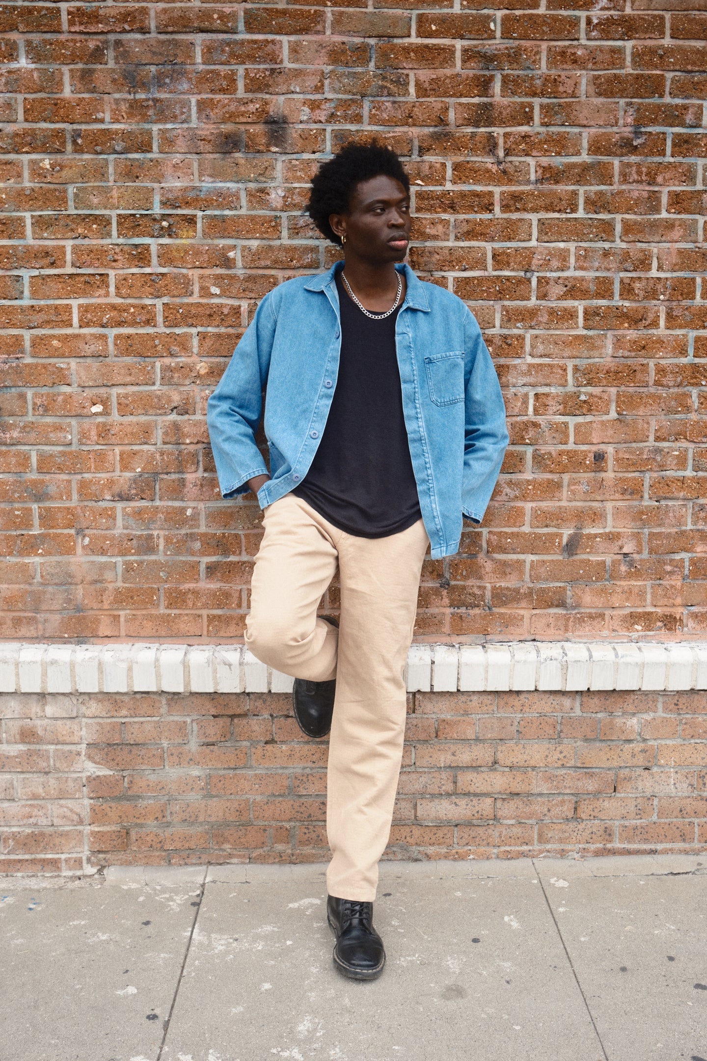 Jungmaven Hemp Cotton Olympia Jacket in Light Denim – Terra