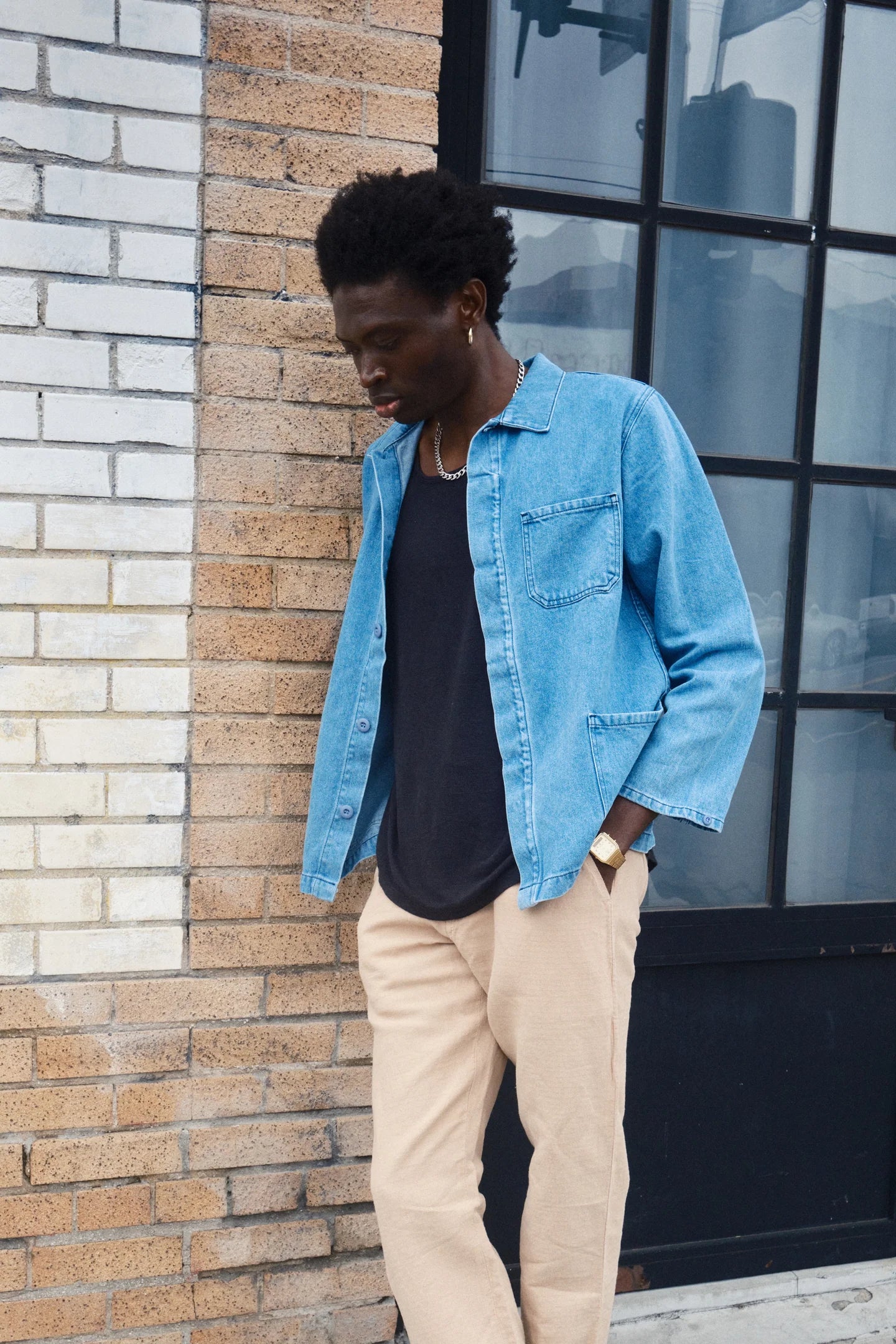 Jungmaven Hemp Cotton Olympia Jacket in Light Denim – Terra