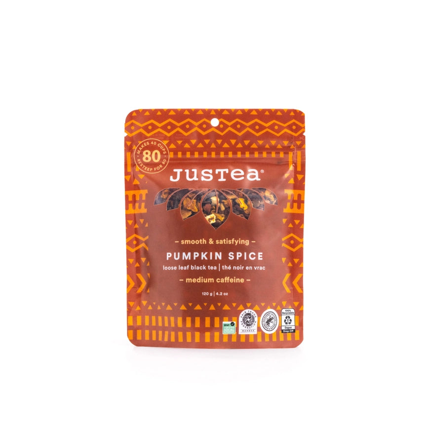 JusTea SEASONAL Pumpkin Spice Loose Tea REFILL Bag