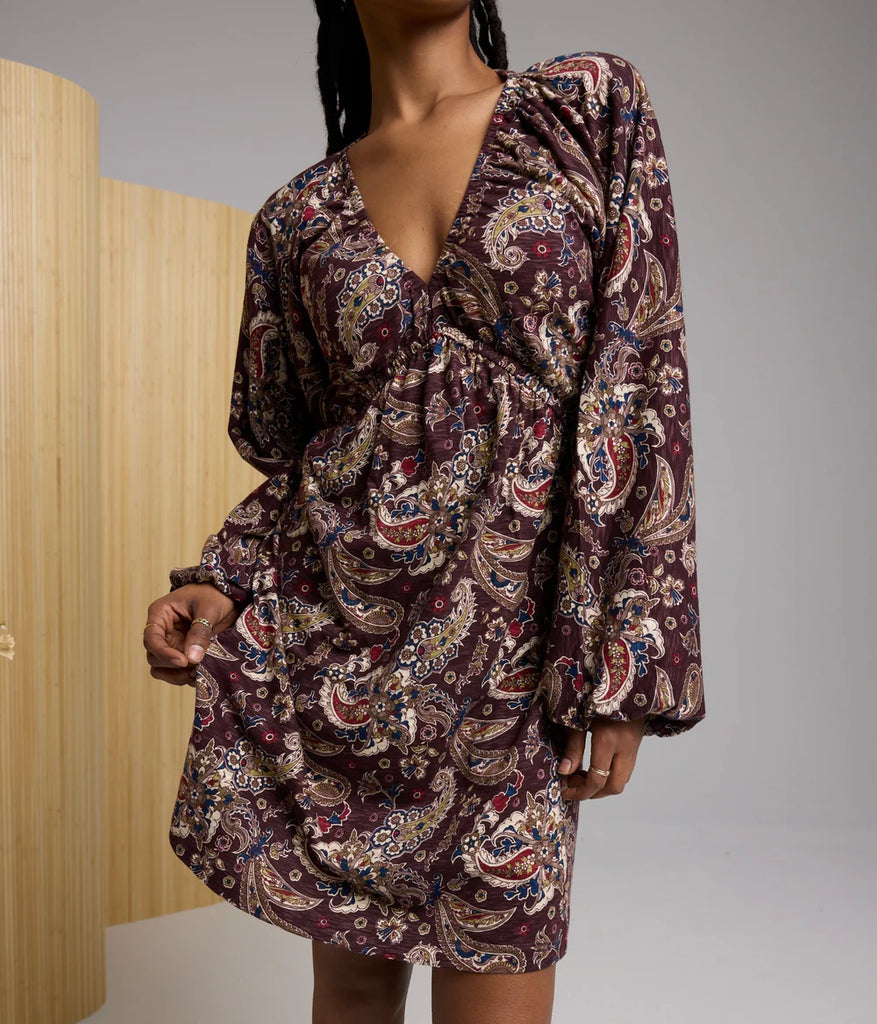 Known Supply 100% GOTS Organic Cotton Ruth Dress in Paisley
