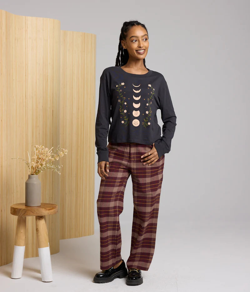 Known Supply GOTS Organic Cotton Flannel Steward Pant in Fudge